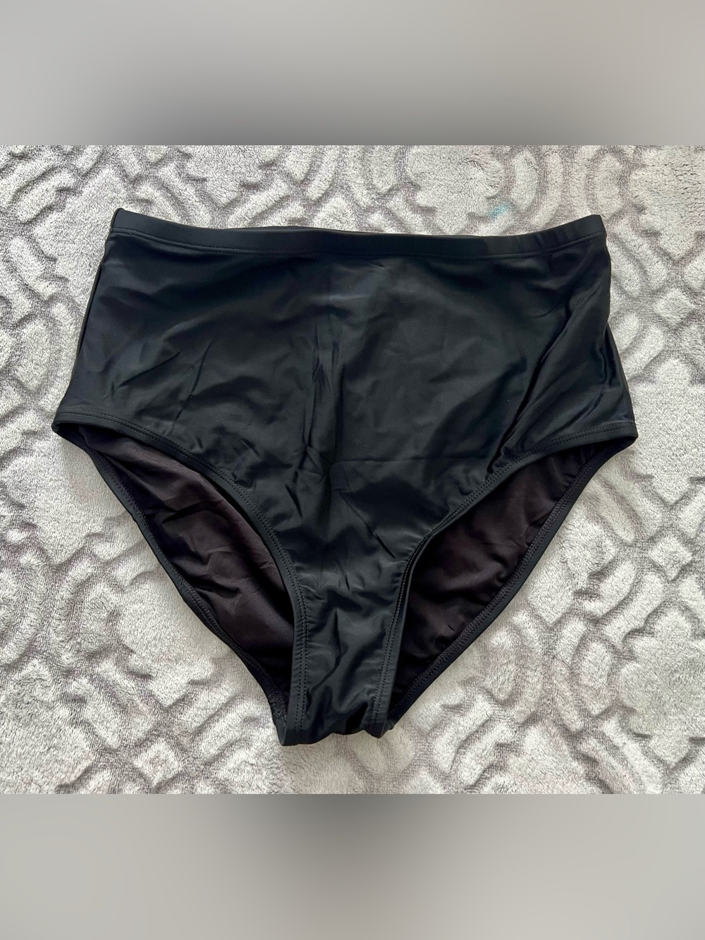 Dokotoo Women’s Black High Waisted Bikini Bottom Size Large NWT